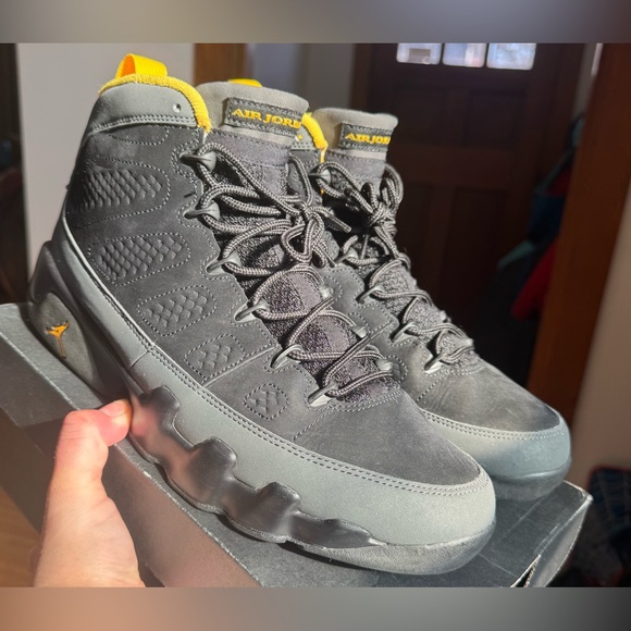 Jordan Other - Air Jordan retro 9 Charcoal university gold Men’s 10.5